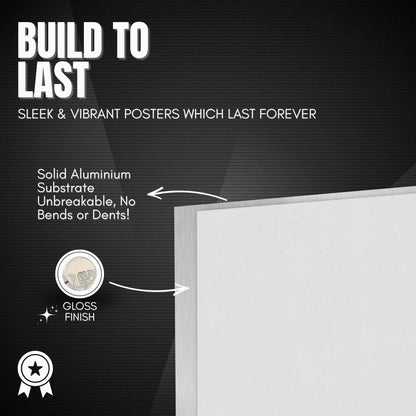 The image is a poster advertising a product called "Build to Last". It features a white background with text and a small image of a white piece of paper.
