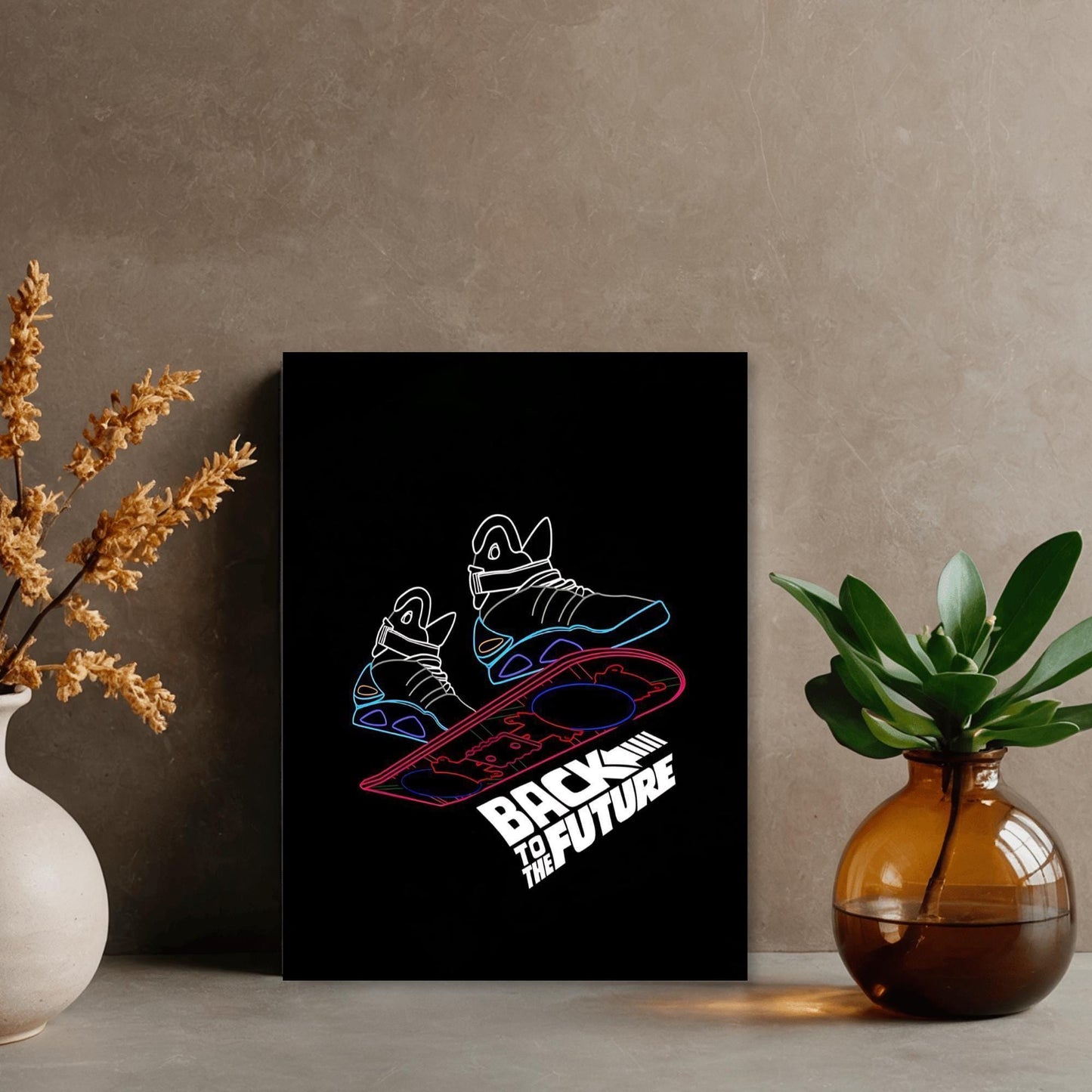 Poster Métal Back to the Future – DeLorean DMC-12 | Impression Aluminium Brillante Décoration Cinéma Rétro