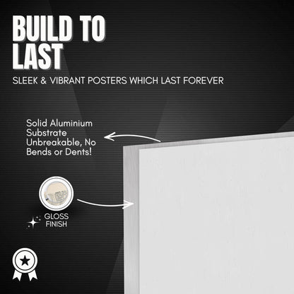 The image is a poster advertising a product called "Build to Last". It features a white background with text and a small image of a white piece of paper.